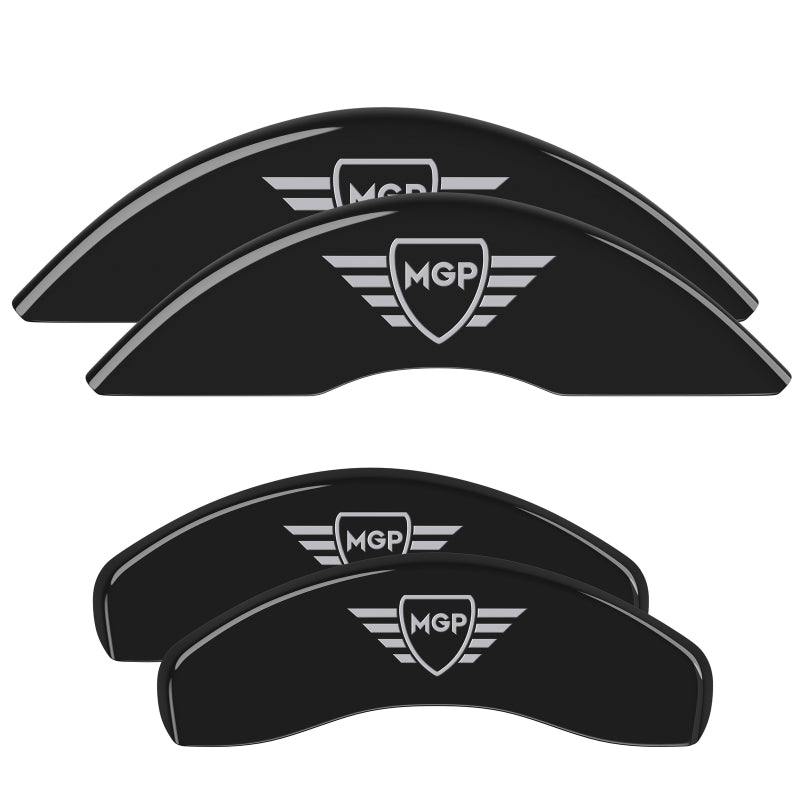 MGP 2 Caliper Covers Engraved Front MGP Black Finish Silver Characters 2007 GMC Canyon