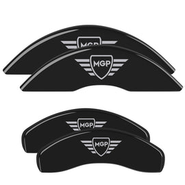 MGP 2 Caliper Covers Engraved Front MGP Black Finish Silver Characters 2007 GMC Canyon