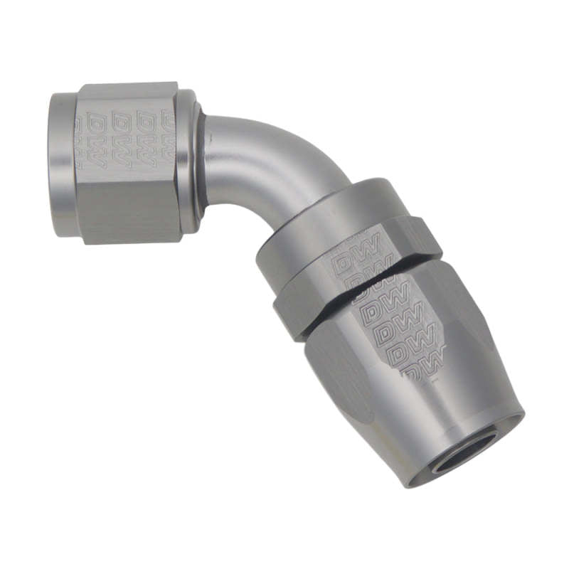 DeatschWerks 10AN Female Swivel 60-Degree Hose End CPE - Anodized Titanium