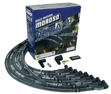 Cargar imagen en el visor de la galería, Moroso Chevrolet Small Block Ignition Wire Set - Ultra 40 - Sleeved - HEI - 90 Degree - Black