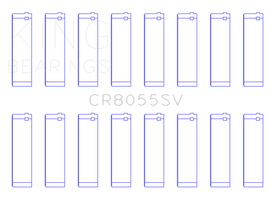 King Ford Powerstroke 6.4L V8 (O/S Housing .002in) (Size +0.75mm) Connecting Rod Bearing Set