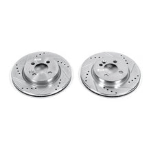 Cargar imagen en el visor de la galería, Power Stop 07-09 Mini Cooper Front Evolution Drilled &amp; Slotted Rotors - Pair