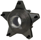 Wilwood Hub-Starlite 55 Front w/Cap Std. Offset 5/8 Studs-Drilled-Black