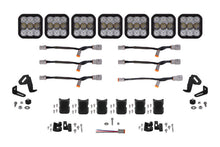 Cargar imagen en el visor de la galería, Diode Dynamics SS5 Pro Universal CrossLink 7-Pod Lightbar - White Combo