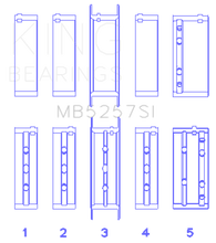Cargar imagen en el visor de la galería, King Engine Bearings General Motors 379 V8 OHV (Size .026) Crankshaft Main Bearings (Set of 5)