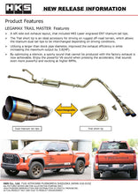 Load image into Gallery viewer, HKS LEGAMAX TRAIL MASTER 2022TUNDRA AXLEBACK