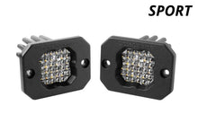 Cargar imagen en el visor de la galería, Diode Dynamics Stage Series C1 LED Pod Sport - White Flood Flush RBL (Pair)