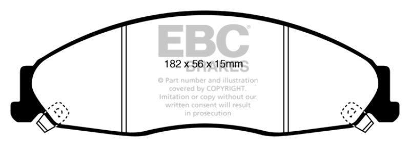 EBC 05-08 Pontiac Grand Prix 5.3 Yellowstuff Front Brake Pads