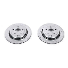Cargar imagen en el visor de la galería, Power Stop 11-17 Chevrolet Caprice Rear Evolution Drilled &amp; Slotted Rotors - Pair