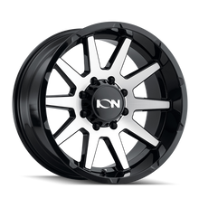 Cargar imagen en el visor de la galería, ION Type 143 17x9 / 8x165.1 BP / -12mm Offset / 125.2mm Hub Black/Machined Wheel