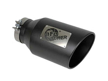 Cargar imagen en el visor de la galería, aFe Power Universal 5in Inlet 8in Outet MACH Force-XP Clamp-On Exhaust Tip - Black