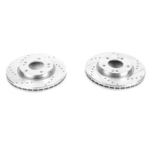 Cargar imagen en el visor de la galería, Power Stop 07-10 Hyundai Elantra Front Evolution Drilled &amp; Slotted Rotors - Pair