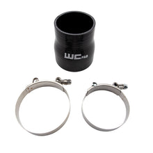 Cargar imagen en el visor de la galería, Wehrli 3in x 3.5in ID Straight Reducer x 4in Long Silicone Boot &amp; Clamp Kit