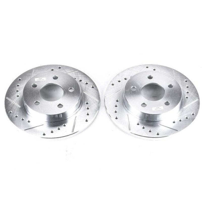 Power Stop 05-08 Chevrolet Cobalt Rear Evolution Drilled & Slotted Rotors - Pair