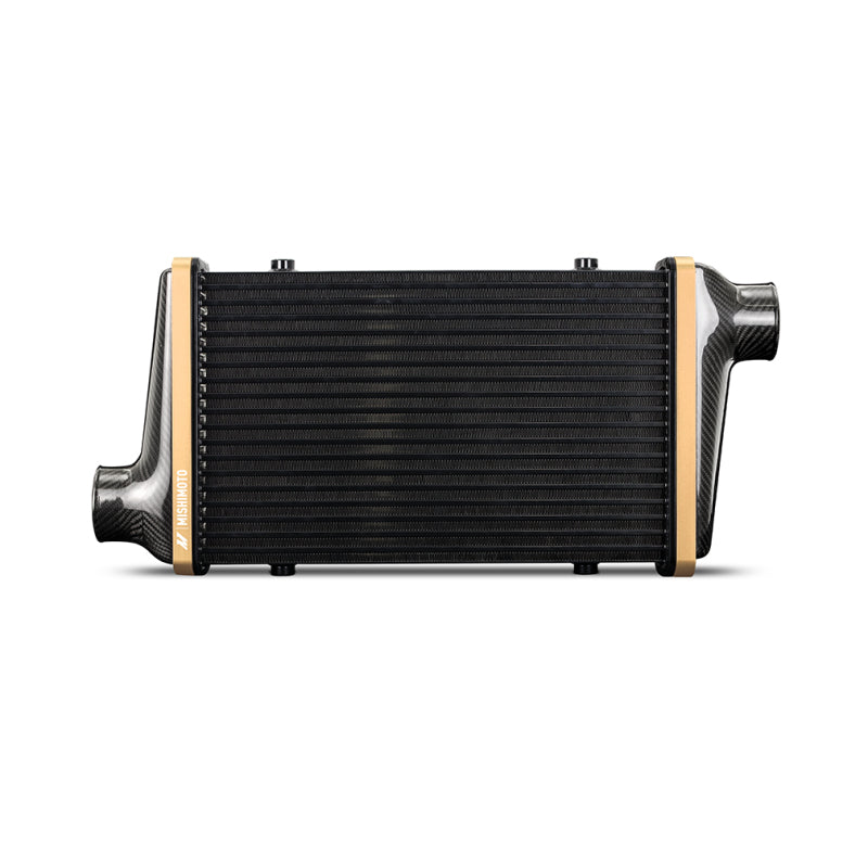 Mishimoto Universal Carbon Fiber Intercooler - Matte Tanks - 525mm Silver Core - S-Flow - DG V-Band