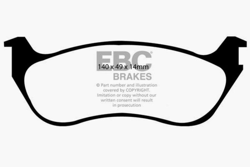 EBC 02-05 Ford Explorer 4.0 2WD Yellowstuff Rear Brake Pads