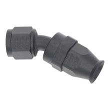 Cargar imagen en el visor de la galería, DeatschWerks 8 AN Female Flare Swivel 30-Degree Hose End PTFE - Anodized Matte Black