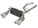 aFe MACH Force-Xp 2-1/2in SS Axle Back Exhaust w/Polished Tips 15+ BMW M3/M4 (F80/F82) L6 3.0L (tt)