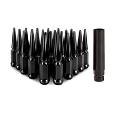 Load image into Gallery viewer, Mishimoto Mishimoto Steel Spiked Lug Nuts M14 x 1.5 24pc Set Black