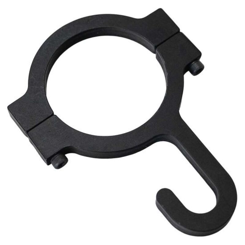 Moroso 1.750in Bar Diameter Billet Aluminum Black Anodized Helmet Hook