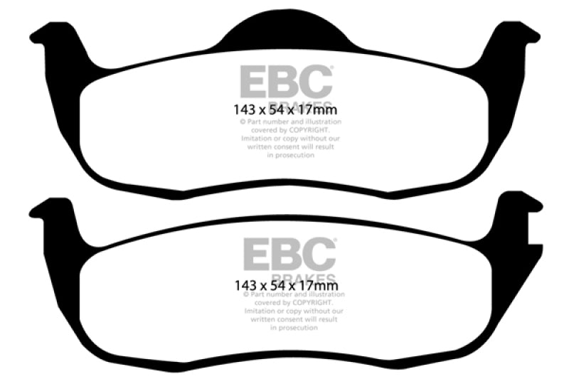 EBC 05-10 Jeep Commander 3.7 Extra Duty Rear Brake Pads