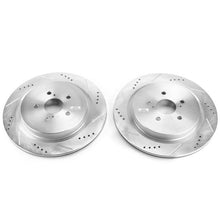 Cargar imagen en el visor de la galería, Power Stop 16-19 Lexus RX350 Rear Evolution Drilled &amp; Slotted Rotors - Pair