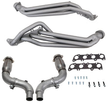 Cargar imagen en el visor de la galería, BBK 15-23 Ford Mustang GT 1-3/4 Long Tube Headers w/High Flow Catted X-Pipe (Ti Ceramic)