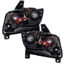 Cargar imagen en el visor de la galería, Oracle 11-13 Jeep Grand Cherokee Pre-Assembled Halo Headlights (Non HID) Chrome - UV/Purple