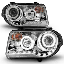 Cargar imagen en el visor de la galería, ANZO 2005-2010 Chrysler 300C Projector Headlights w/ Halo Chrome (CCFL) G2