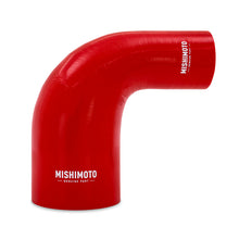 Cargar imagen en el visor de la galería, Mishimoto Silicone Reducer Coupler 90 Degree 2.5in to 4in - Red