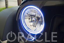 Cargar imagen en el visor de la galería, Oracle 7in Round Surface Mount LED Headlight Halo Kit - Amber