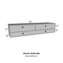 Cargar imagen en el visor de la galería, Westin/Brute High Cap 96in Stake Bed Contractor TopSider w/ Doors - Aluminum