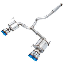 Cargar imagen en el visor de la galería, AWE Tuning 12-14 Subaru WRX STI Touring Edition Exhaust - Vapor Blue Quad Tips