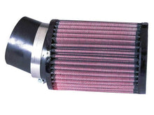 Cargar imagen en el visor de la galería, K&amp;N Filter Universal Rubber Round Straight Filter 20 Deg Angled 2-7/16in Flange 3-3/4in OD 5in H