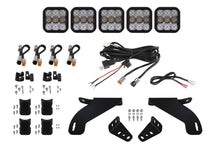 Cargar imagen en el visor de la galería, Diode Dynamics 21-22 Ford F-150 SS5 Grille CrossLink Lightbar Kit - Sport - White Combo