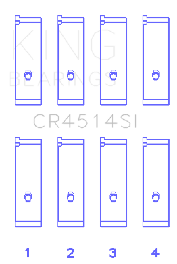 King Engine Bearings Toyota 1AZFE/2AZFE (Size 0.75) Rod Bearing Set