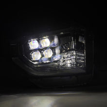 Load image into Gallery viewer, AlphaRex 14-21 Toyota Tundra NOVA-Series LED Proj Headlights Alpha-Blk w/Actv Light &amp; Seq. Sig + DRL