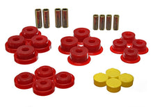 Cargar imagen en el visor de la galería, Energy Suspension 97-06 Jeep Wrangler TJ Red Rear Control Arm Bushings (Must reuse OEM Outer Shells)