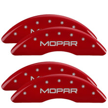 Load image into Gallery viewer, MGP 19-25 Ram 3500 4 Caliper Covers Engraved Front &amp; Rear - Red w/ MOPAR