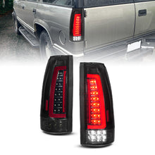 Cargar imagen en el visor de la galería, ANZO 88-99 Chevy/GMC C/K1500/2500/3500 Full LED Light Tube Taillights Black Housing Smoke Lens