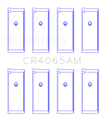 King 91-04 Nissan 146CI/2.4L KA24DE L4 / 89-97 146CI/2.4L KA24E L4  (Size +0.5) Rod Bearing Set