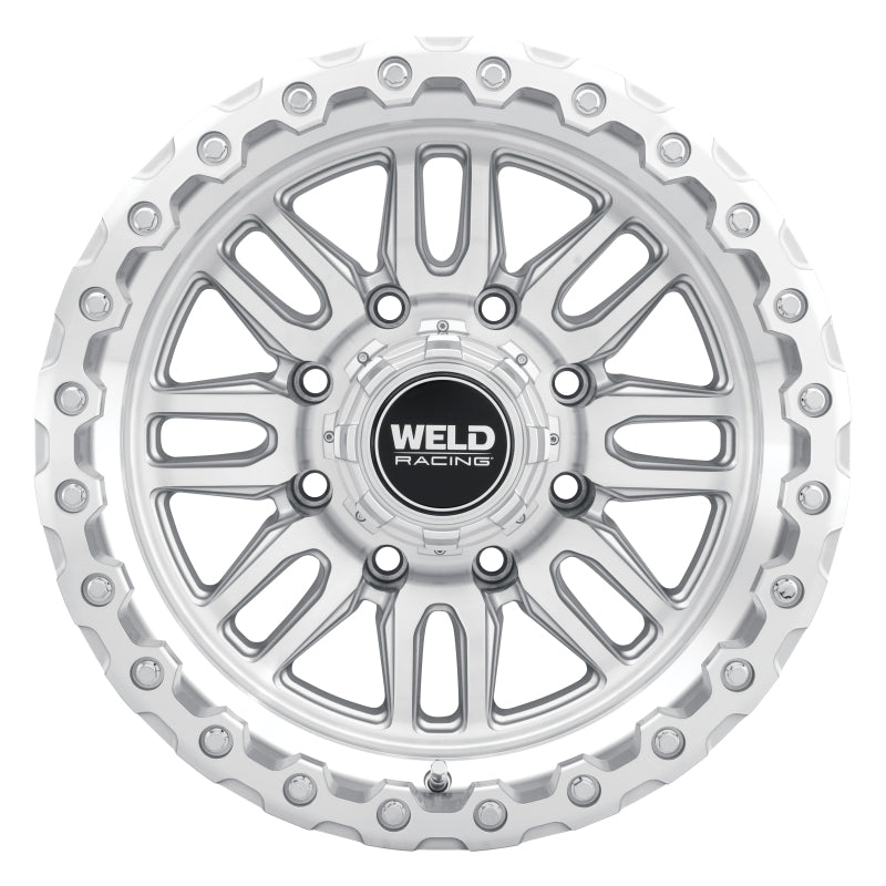 Weld Off-Road Swift 17x9in - 8x170 BP - ET-12 - 125.1mm CB - Gloss Silver Machined Wheel & Ring