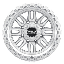 Load image into Gallery viewer, Weld Off-Road Swift 17x9in - 5x114.3 / 5x127 BP - ET-12 78.1mm CB Gloss Silver Machined Wheel &amp; Ring