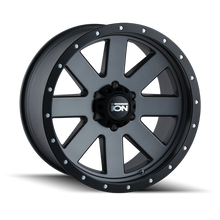 Cargar imagen en el visor de la galería, ION Type 134 20x9 / 5x150 BP / 0mm Offset / 110mm Hub Matte Gunmetal/Black Beadlock Wheel