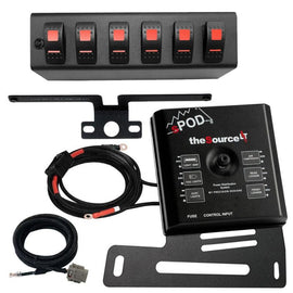 sPOD 07-08 Jeep Wrangler JK SourceLT w/Red LED Switch Panel