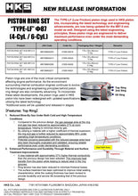 Cargar imagen en el visor de la galería, HKS PISTON RING SET N19 D87.0 4-Cyl.