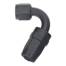 Cargar imagen en el visor de la galería, DeatschWerks 8 AN Female Flare Swivel 120-Degree Hose End CPE - Anodized Matte Black