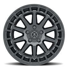 Cargar imagen en el visor de la galería, ICON Journey 17x8 / 5x100 / 38 mm / 6in BS Satin Black Wheel