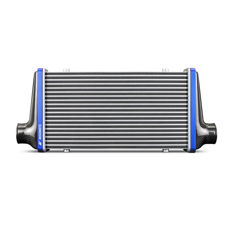 Mishimoto Universal Carbon Fiber Intercooler - Matte Tanks - 450mm Black Core - S-Flow - G V-Band