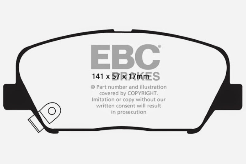 EBC 09+ Hyundai Genesis Coupe 2.0 Turbo Ultimax2 Front Brake Pads